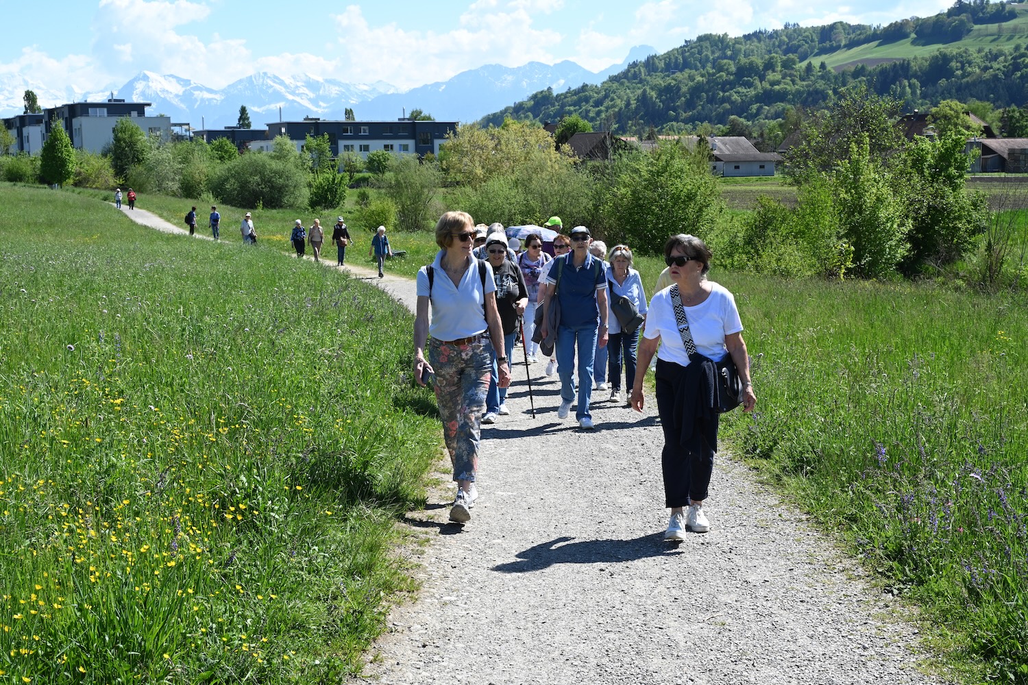 Bummeln entlang der Gürbe zum Park der Störche in Münsigen